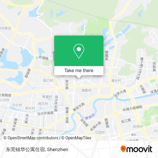 东莞锦华公寓住宿 map