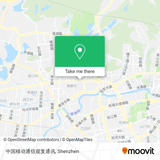 中国移动通信观复通讯 map