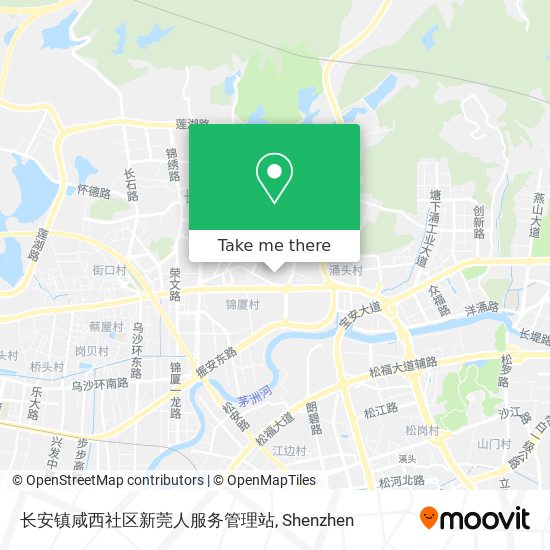 长安镇咸西社区新莞人服务管理站 map