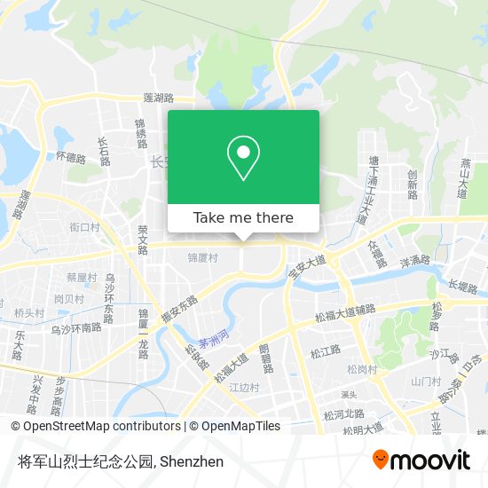 将军山烈士纪念公园 map