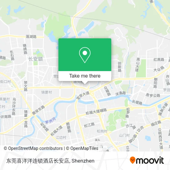 东莞喜洋洋连锁酒店长安店 map