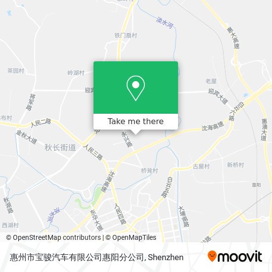 惠州市宝骏汽车有限公司惠阳分公司 map
