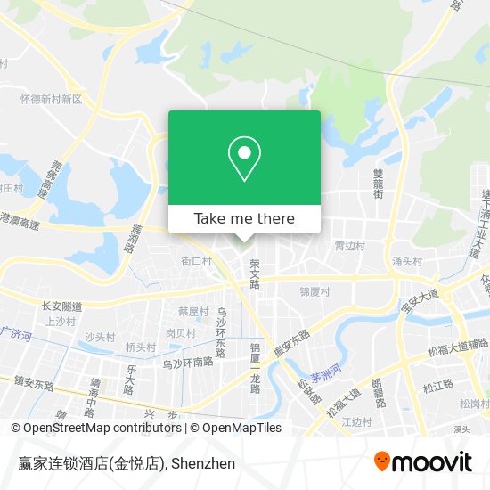 赢家连锁酒店(金悦店) map