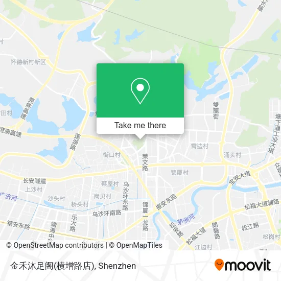金禾沐足阁(横增路店) map