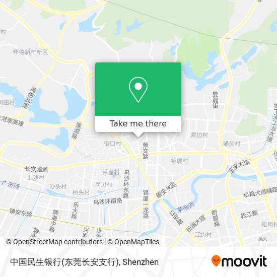 中国民生银行(东莞长安支行) map