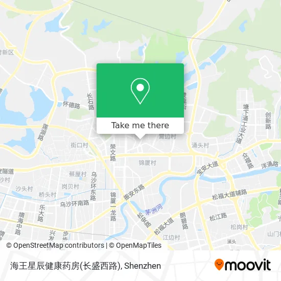 海王星辰健康药房(长盛西路) map