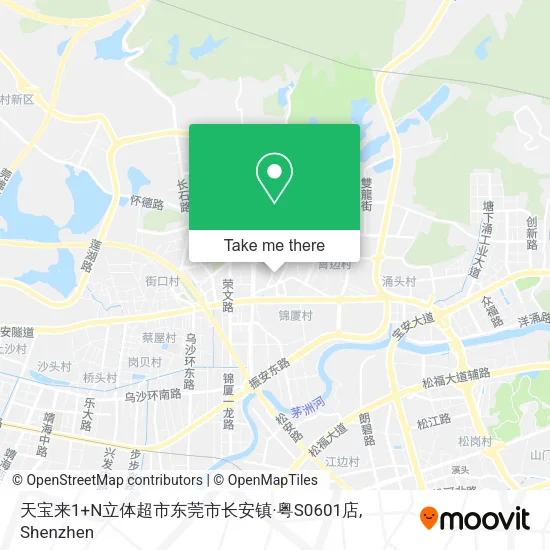 天宝来1+N立体超市东莞市长安镇·粤S0601店 map