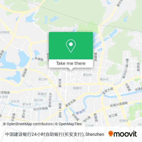 中国建设银行24小时自助银行(长安支行) map