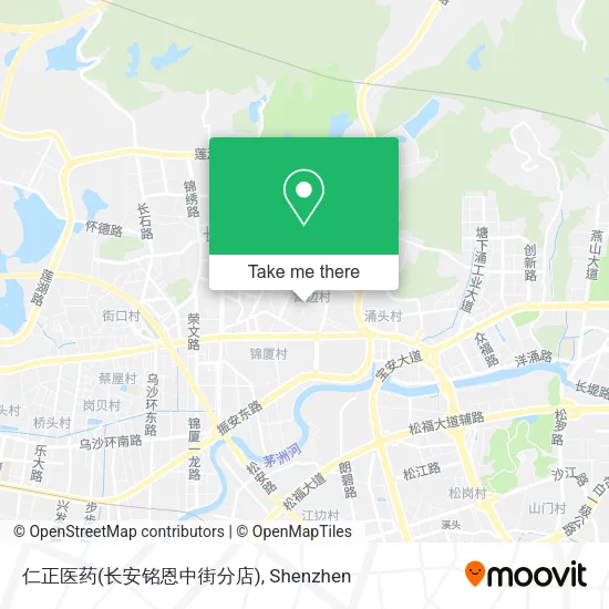 仁正医药(长安铭恩中街分店) map