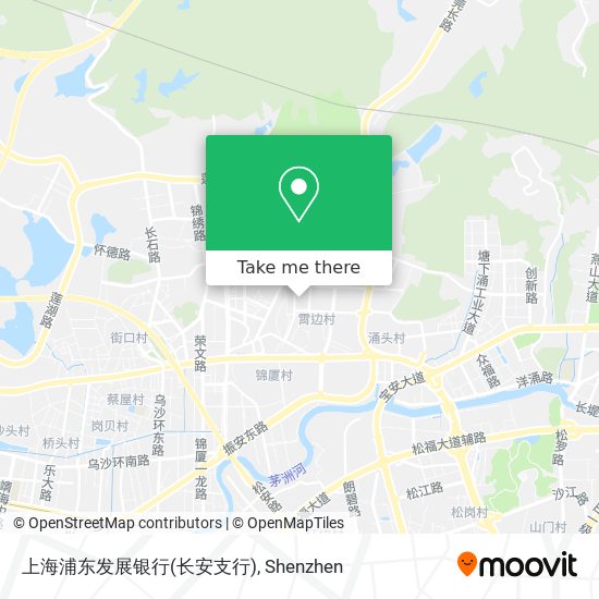 上海浦东发展银行(长安支行) map