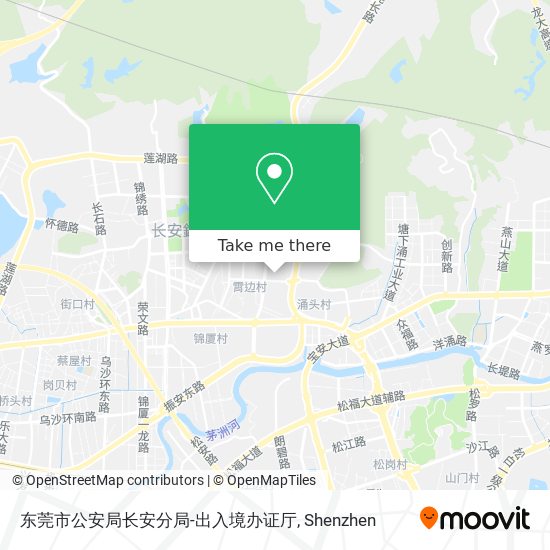 东莞市公安局长安分局-出入境办证厅 map