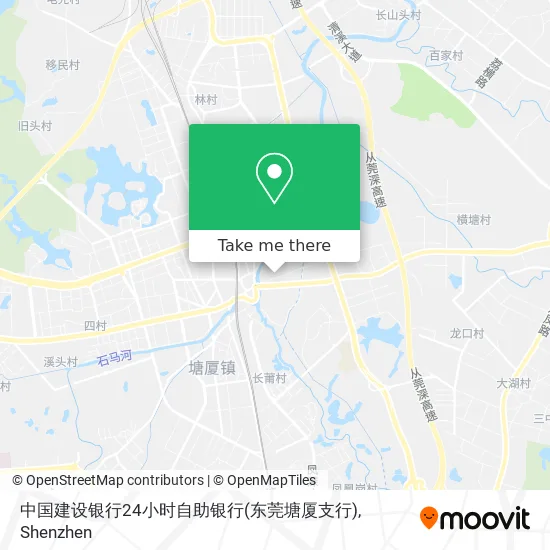 中国建设银行24小时自助银行(东莞塘厦支行) map