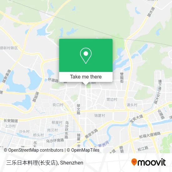 三乐日本料理(长安店) map