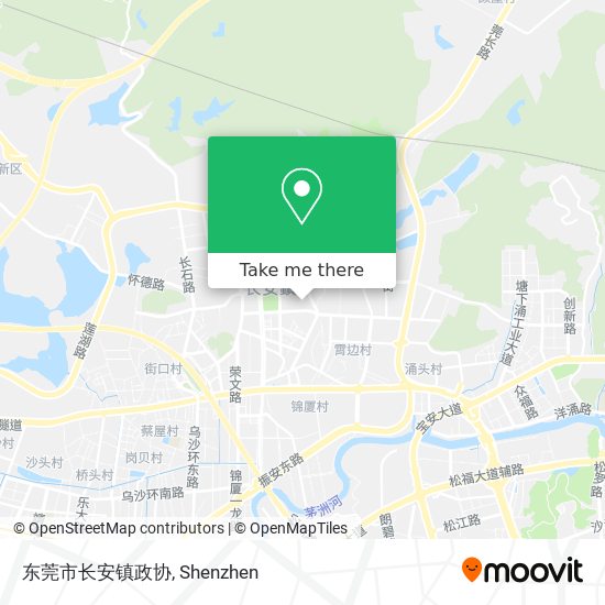 东莞市长安镇政协 map