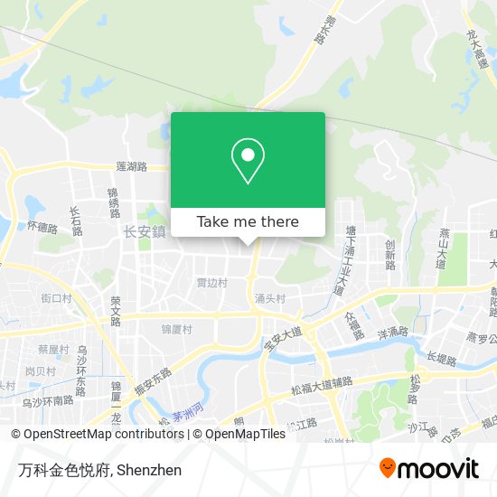 万科金色悦府 map
