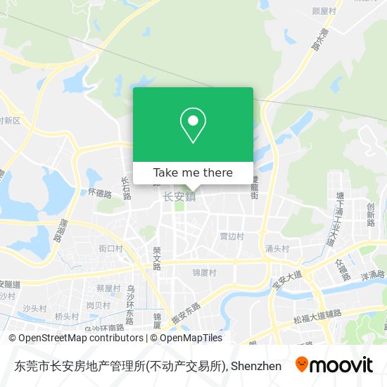 东莞市长安房地产管理所(不动产交易所) map