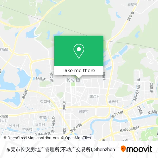东莞市长安房地产管理所(不动产交易所) map