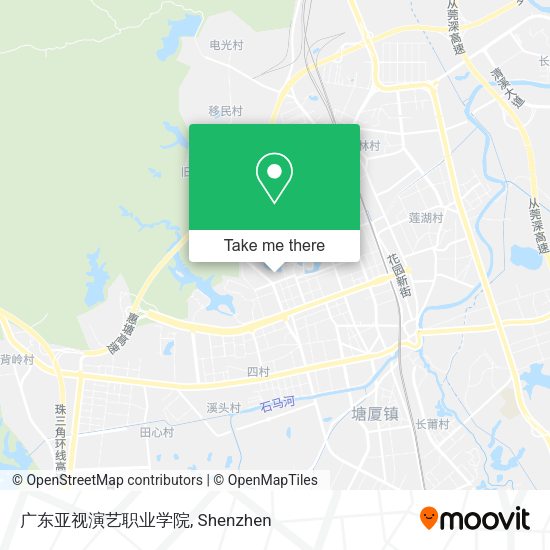 广东亚视演艺职业学院 map
