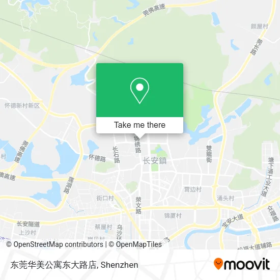 东莞华美公寓东大路店 map