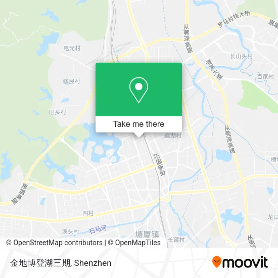 金地博登湖三期 map
