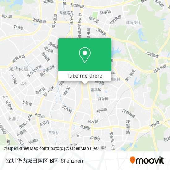 深圳华为坂田园区-B区 map