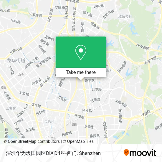 深圳华为坂田园区D区D4座-西门 map