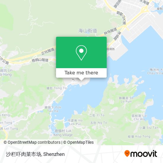 沙栏吓肉菜市场 map