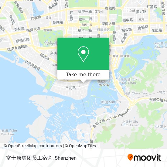 富士康集团员工宿舍 map