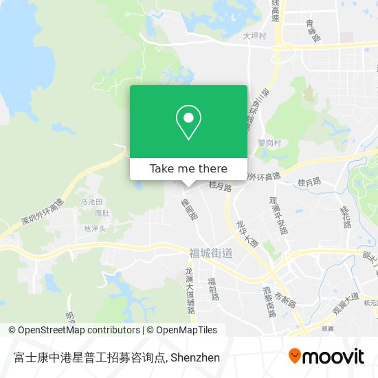 富士康中港星普工招募咨询点 map