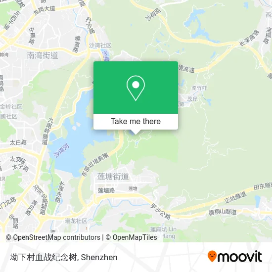 坳下村血战纪念树 map