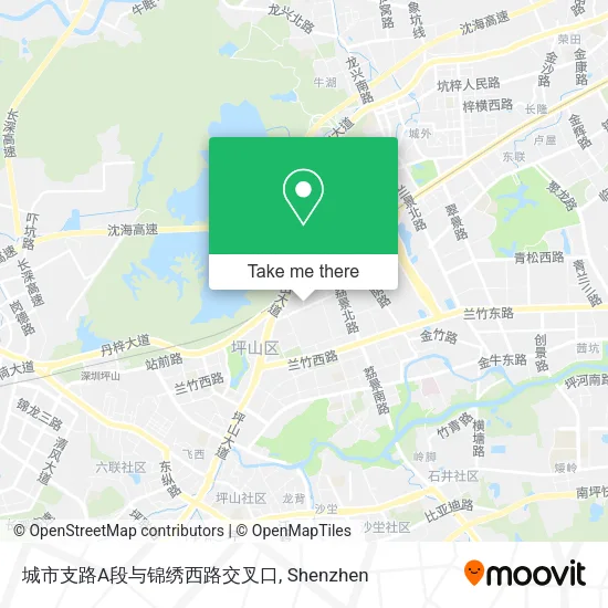 城市支路A段与锦绣西路交叉口 map