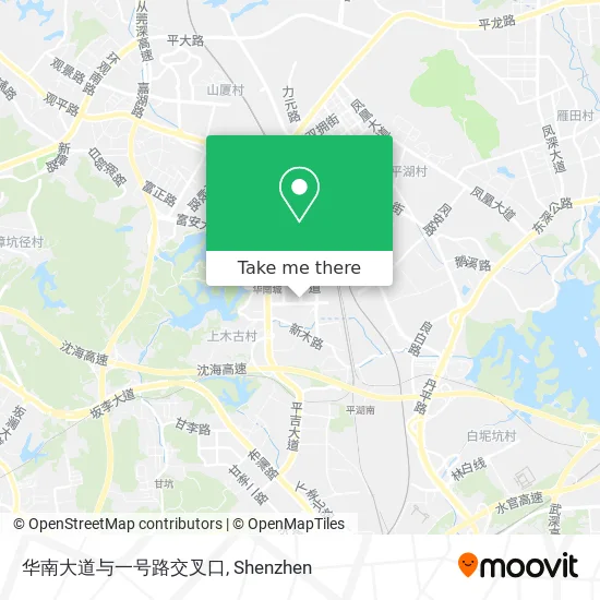 华南大道与一号路交叉口 map