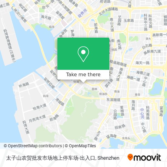 太子山农贸批发市场地上停车场-出入口 map