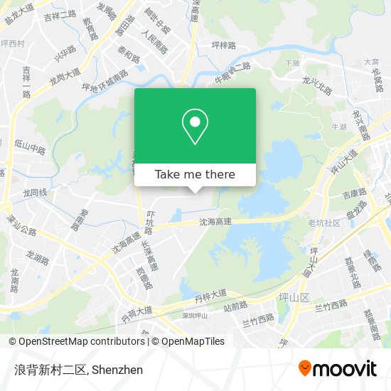 浪背新村二区 map