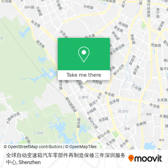 全球自动变速箱汽车零部件再制造保修三年深圳服务中心 map