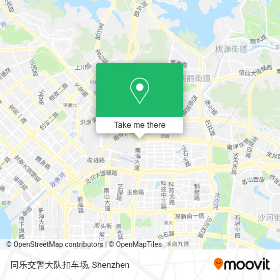 同乐交警大队扣车场 map