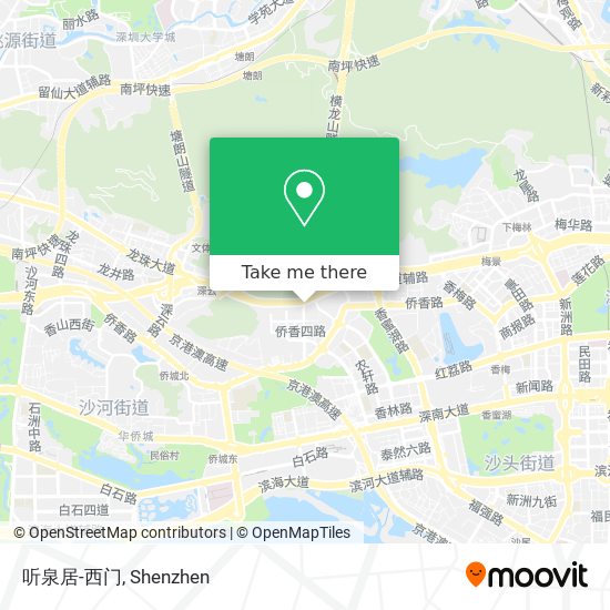 听泉居-西门 map