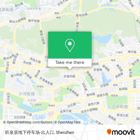 听泉居地下停车场-出入口 map