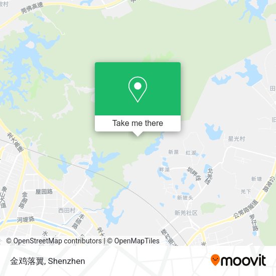 金鸡落翼 map