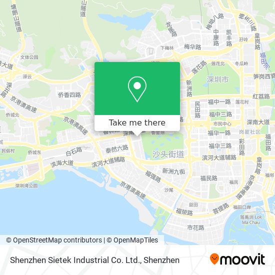 Shenzhen Sietek Industrial Co. Ltd. map