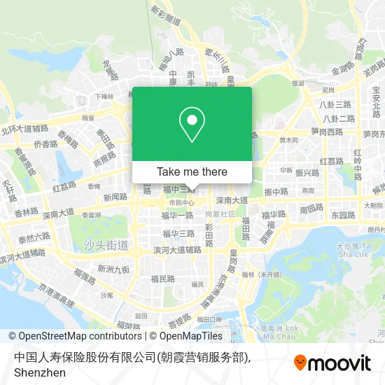 中国人寿保险股份有限公司(朝霞营销服务部) map