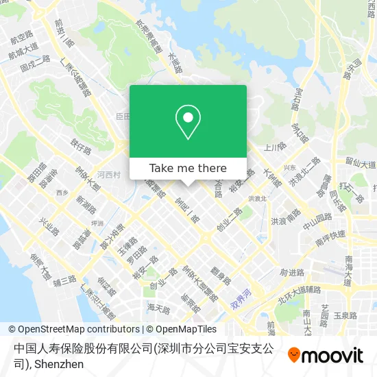 中国人寿保险股份有限公司(深圳市分公司宝安支公司) map