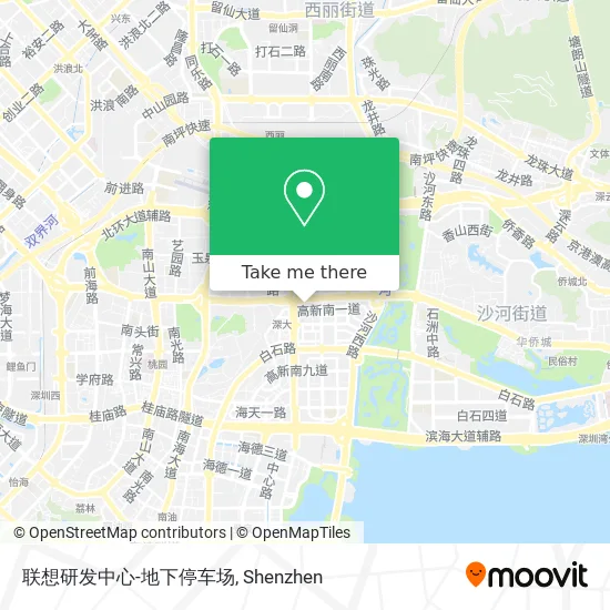 联想研发中心-地下停车场 map