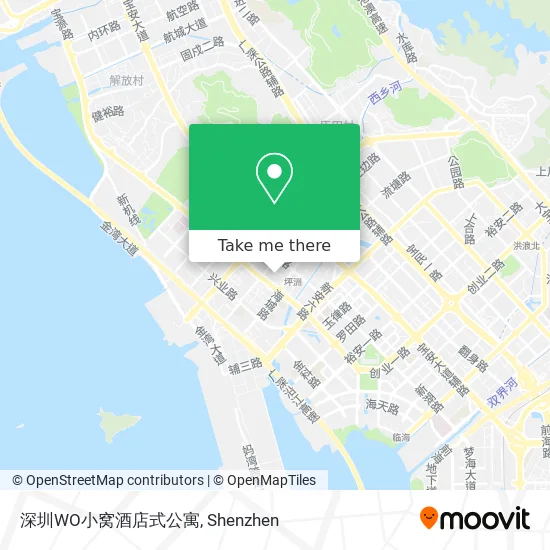 深圳WO小窝酒店式公寓 map