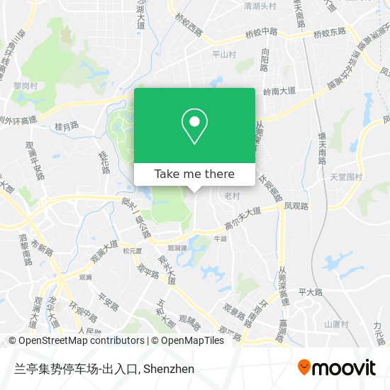 兰亭集势停车场-出入口 map