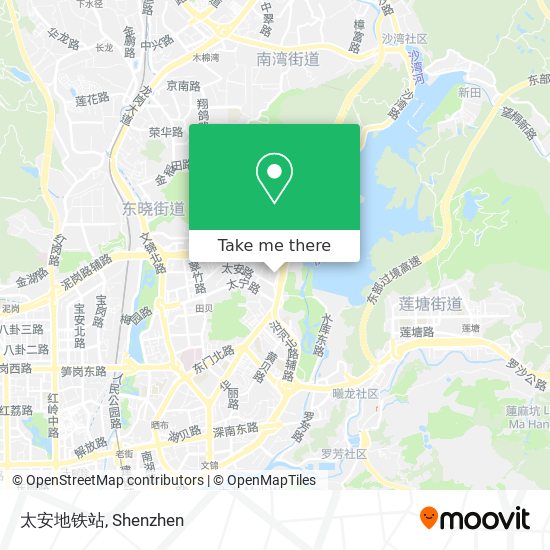 太安地铁站 map