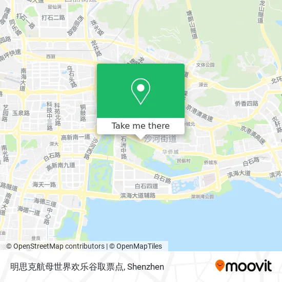 明思克航母世界欢乐谷取票点 map