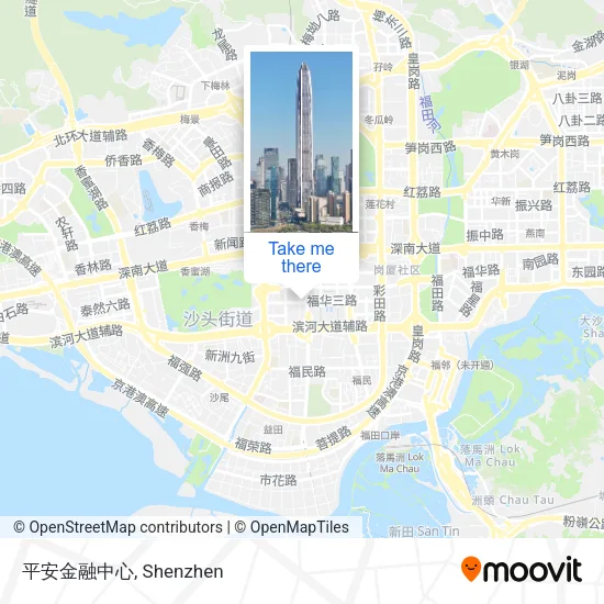 平安金融中心 map