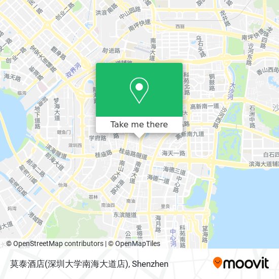 莫泰酒店(深圳大学南海大道店) map