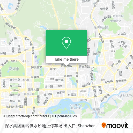 深水集团园岭供水所地上停车场-出入口 map